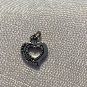 Brighton Love & Respect heart charm